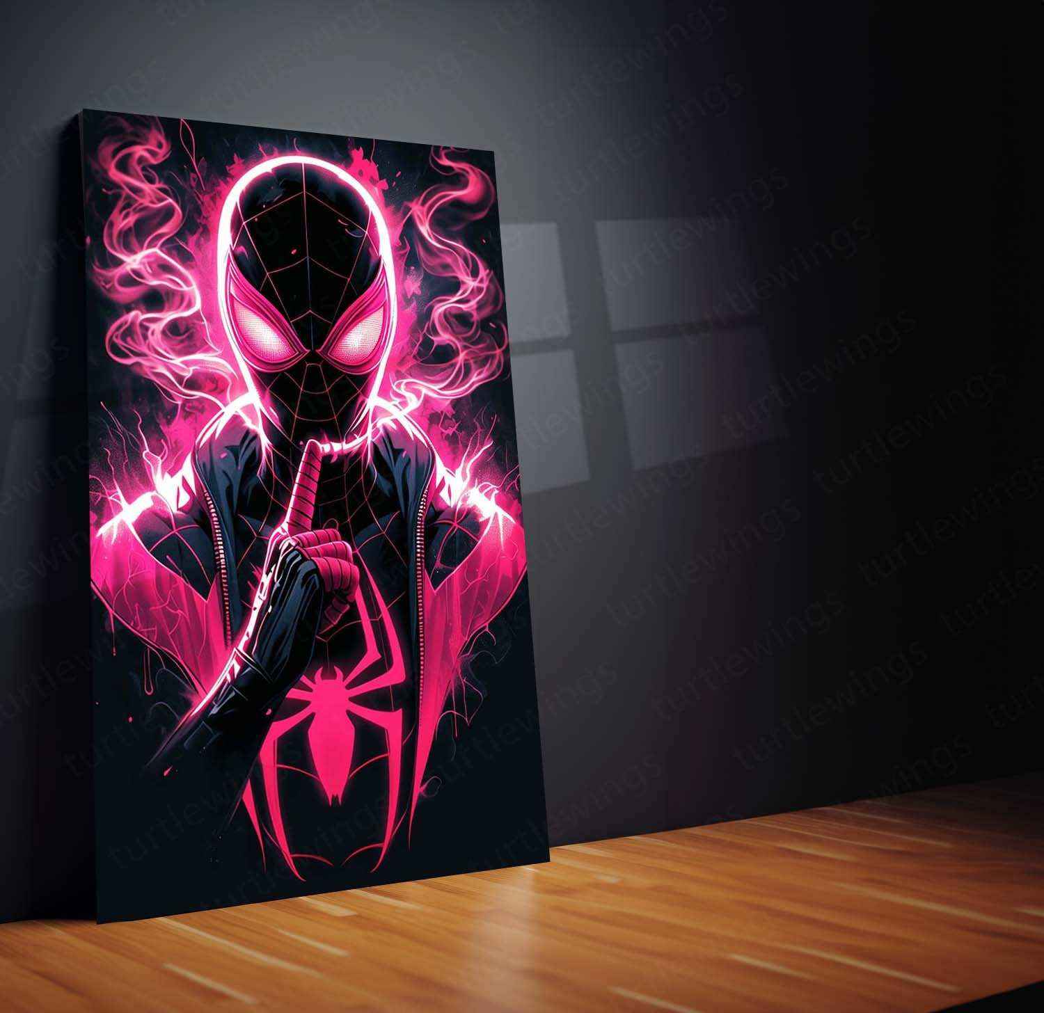 Spider-Man Metal Poster – Web-Slinging Hero | Marvel Comics Wall Art 4 - TURTLEWINGS