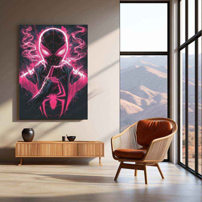 Spider-Man Metal Poster – Web-Slinging Hero | Marvel Comics Wall Art 4 - TURTLEWINGS