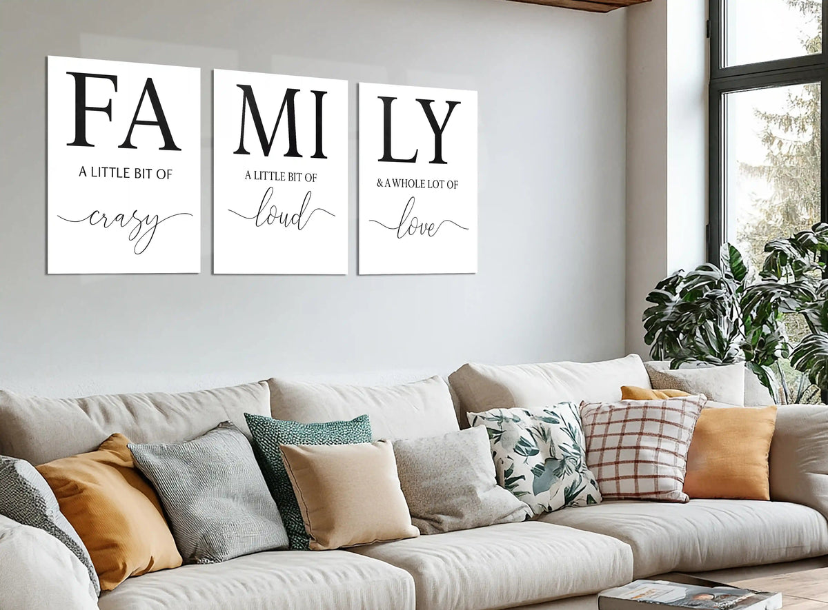 Motivational Metal Poster Set of 3 – Inspirational Wall Frame Décoretal wall frame set 01 - TURTLEWINGS