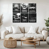 Motivational Metal Poster Set of 6 – Inspirational Wall Frame Decoretal wall frame set