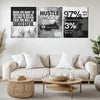 Motivational Metal Poster Set of 3 – Inspirational Wall Frame Décoretal wall frame set