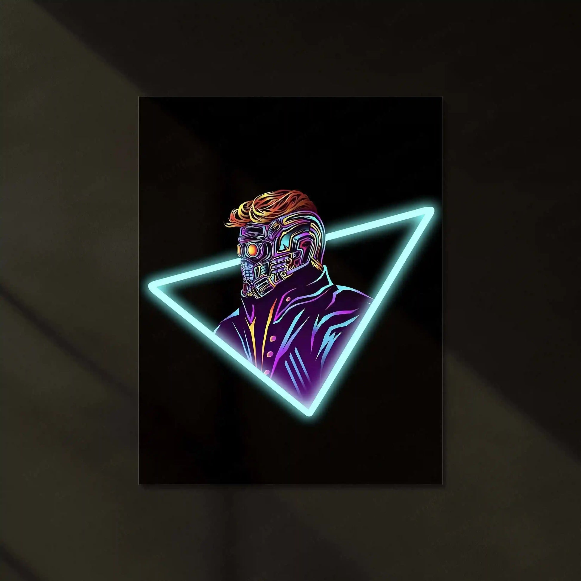 Star-Lord Neon LED Metal Poster â Guardians of the Galaxy Wall Art - TURTLEWINGS