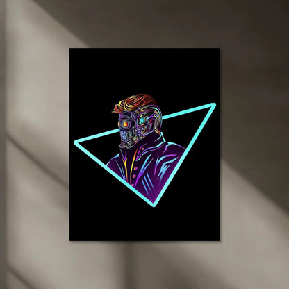 Star-Lord Neon LED Metal Poster â Guardians of the Galaxy Wall Art - TURTLEWINGS