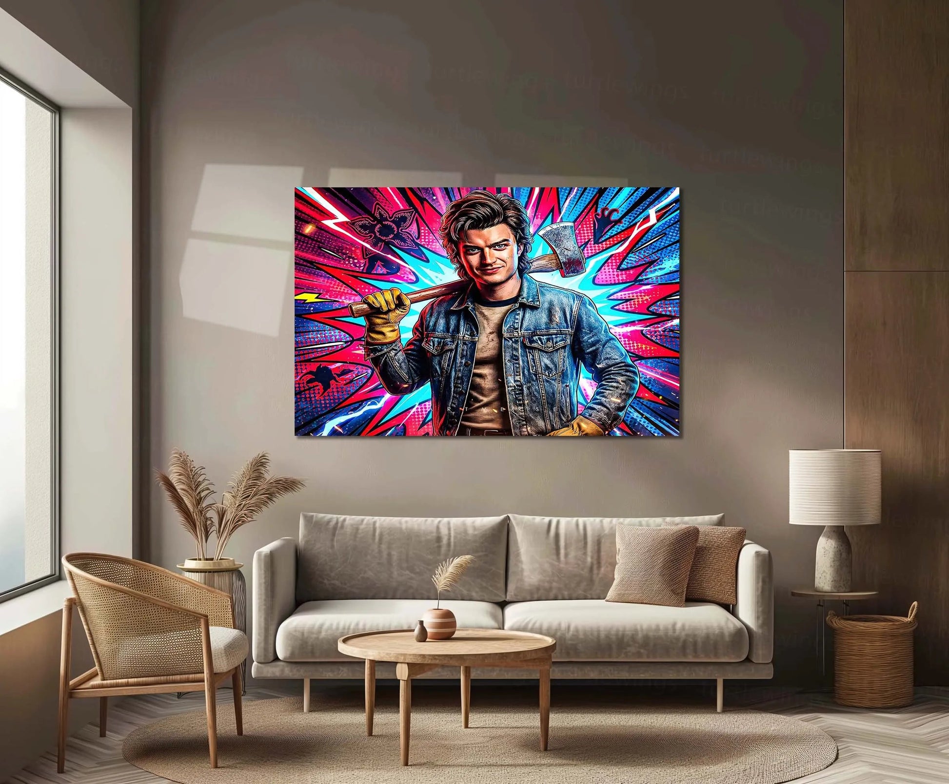 Movies & Series Metal Poster | Stranger Things Metal Frame | Dark Sci-Fi Wall Art | Upside Down Inspired Metal Poster 01 - TURTLEWINGS