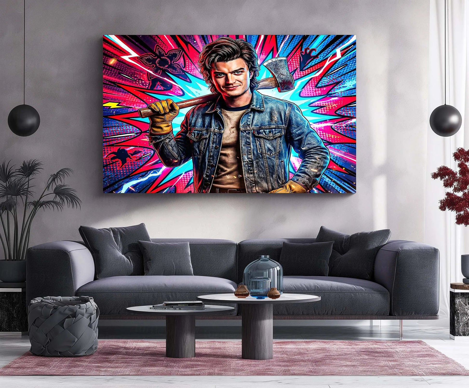 Movies & Series Metal Poster | Stranger Things Metal Frame | Dark Sci-Fi Wall Art | Upside Down Inspired Metal Poster 01 - TURTLEWINGS
