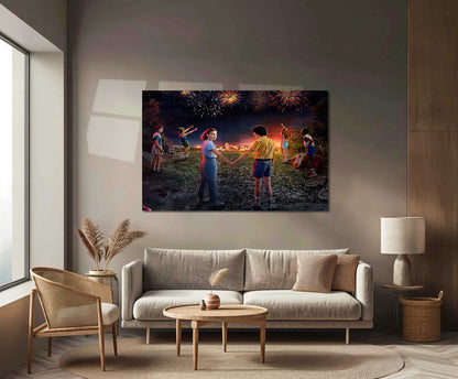 Stranger Things Season 3 (2019) – Metal Frame | Netflix Series Wall Art - TURTLEWINGS