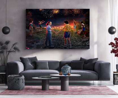 Stranger Things Season 3 (2019) – Metal Frame | Netflix Series Wall Art - TURTLEWINGS