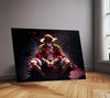 Luffy – Metal Frame | One Piece Anime Wall Art | Monkey D. Luffy Poster for Otaku & Straw Hat Pirates Fans 01