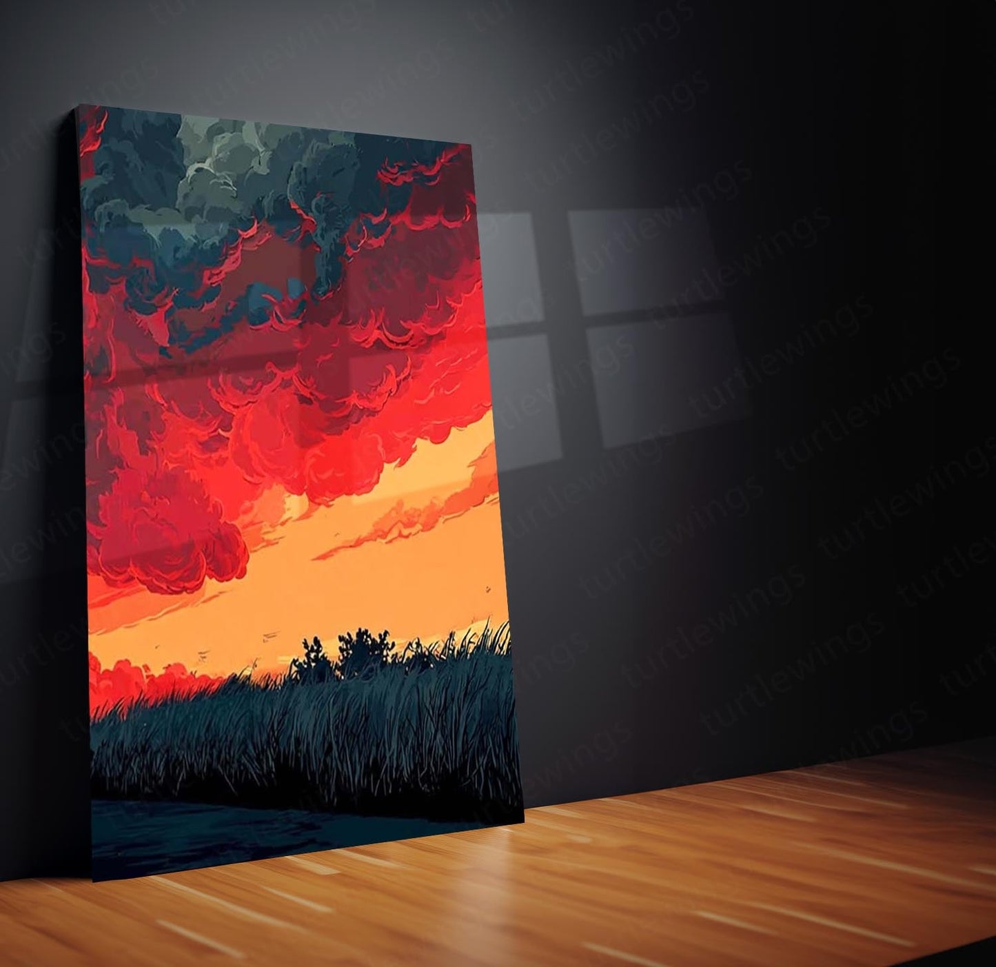 Movies & Series Metal Poster Set of 3 | Stranger Things Storm Horizon Triptych Wall Art