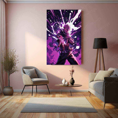 Sukuna Metal Poster – King of Curses | Jujutsu Kaisen Wall Art | Dark Power Decor - TURTLEWINGS