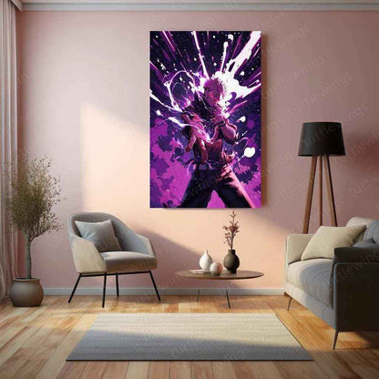 Sukuna Metal Poster – King of Curses | Jujutsu Kaisen Wall Art | Dark Power Decor - TURTLEWINGS