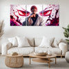 Anime Metal Poster Set of 3 | Ryomen Sukuna Crimson Eyes Triptych Wall Art