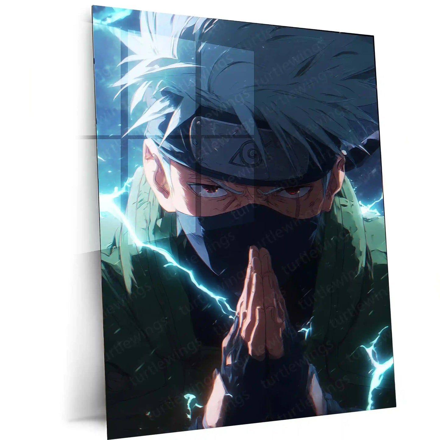 Anime Metal Poster | Kakashi Hatake – Naruto Metal Poster 02 - TURTLEWINGS