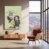 Tanjiro x Zenitsu Metal Poster – Demon Slayer's Dynamic Duo - TURTLEWINGS