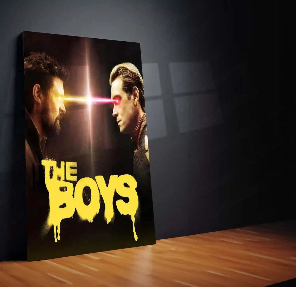 The Boys Epic Face-Off – Butcher vs Homelander | Superhero Showdown Metal Frame Poster - TURTLEWINGS