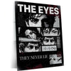Quote Metal Poster | The Eyes – They Never Lie Metal Frame Truth, Intuition & Unspoken Reality Psychological Quote Wall Art | Dark Minimal Mindset Metal Poster