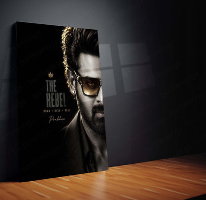 The Rebel Prabhas Metal Poster | Premium Telugu Superstar Wall Art