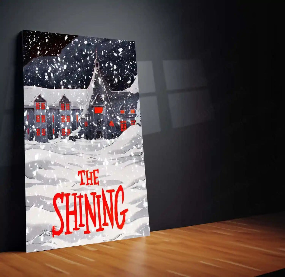The Shining Winter Poster – Haunted Hotel Snowy Scene | Horror Classic Metal Frame - TURTLEWINGS