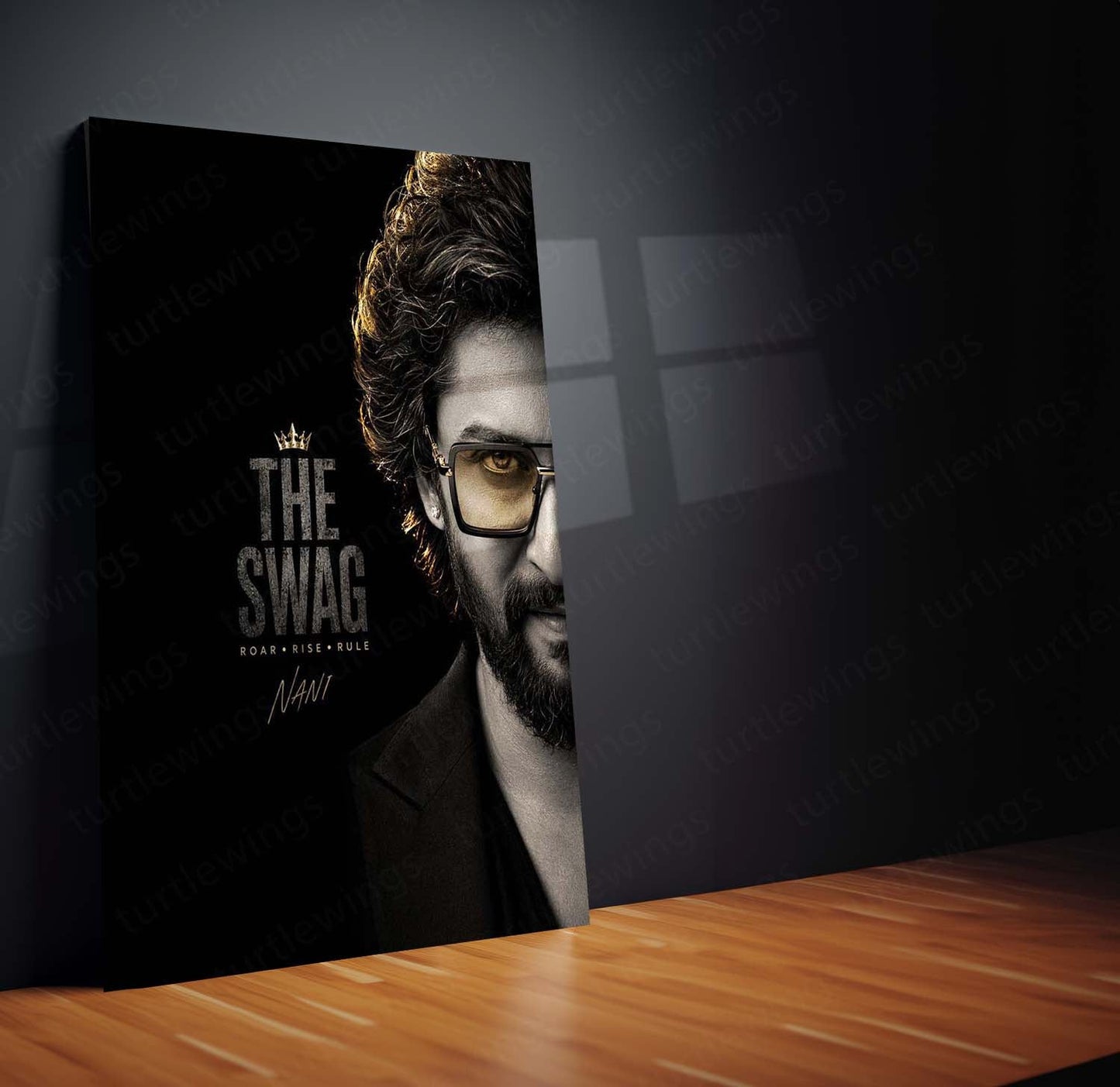 The Swag Nani Metal Poster | Premium Telugu Superstar Wall Art