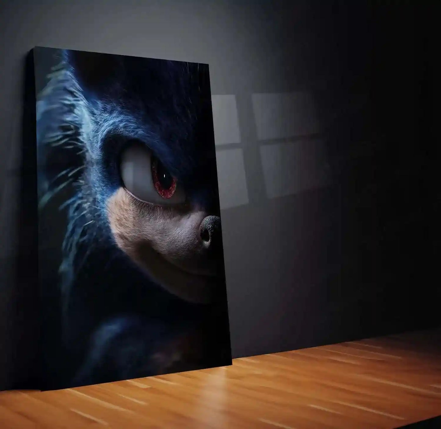 Anime Metal Poster | Dark Sonic Metal Poster | thebootlegsaint-Inspired Fan Art | Sonic the Hedgehog Shadow Form Decor - TURTLEWINGS