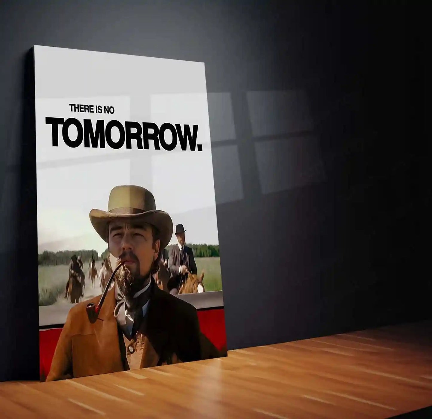 Quote Metal Poster | Calvin Candie – There Is No Tomorrow Metal Frame Relentless Urgency & No-Excuses Mindset Wall Art | Cinematic Power Statement Metal Poster - TURTLEWINGS
