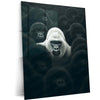 White Gorilla Metal Frame – Standing Alone Poster Art