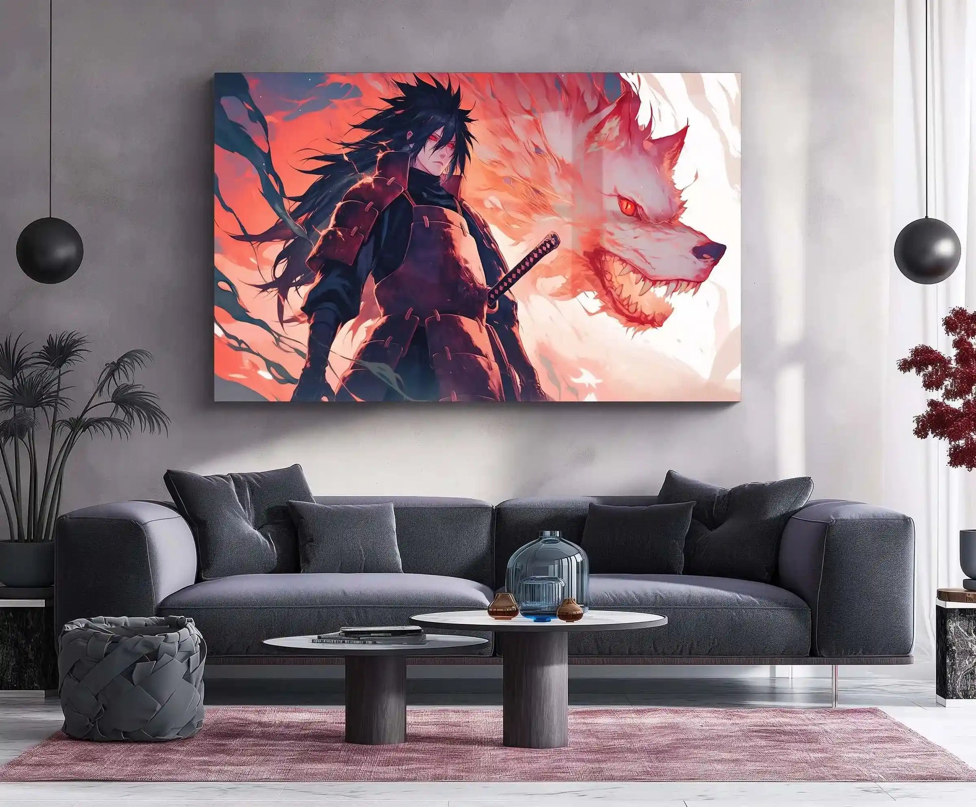 Anime Metal Poster | Madara Uchiha Metal Poster | Naruto Shippuden Wall Art | Uchiha Clan Power Decor - TURTLEWINGS