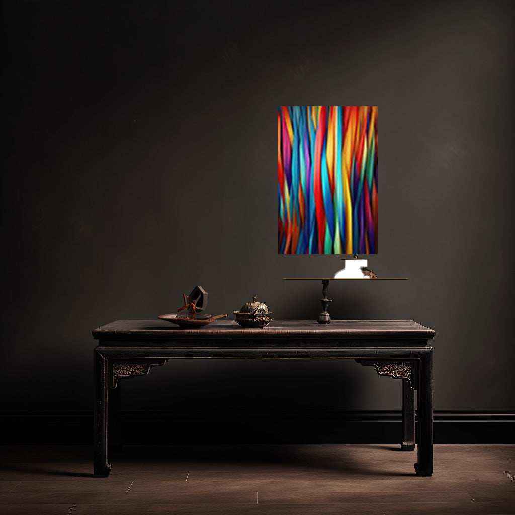 Abstract Art Metal Poster | Modern Wall Decor | Contemporary Aesthetic Artwork - TURTLEWINGS