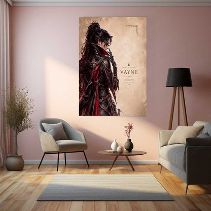 Game Metal Poster | Vayne – The Night Hunter Metal Poster League Inspired Wall Art | Dark Hunter Gaming Metal Frame