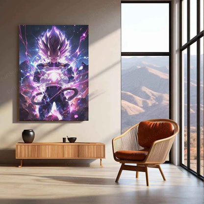 Vegeta Metal Poster – dbz Warrior | Saiyan Prince Wall Art |3 - TURTLEWINGS