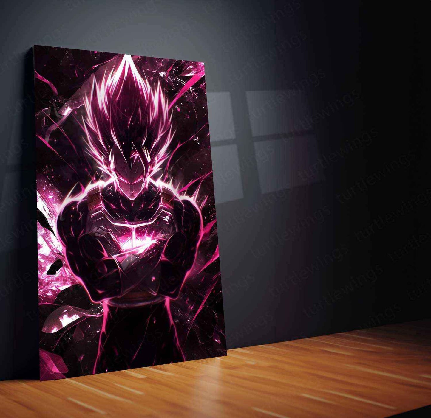 Vegeta Metal Poster – dbz Warrior | Saiyan Prince Wall Art 4 - TURTLEWINGS