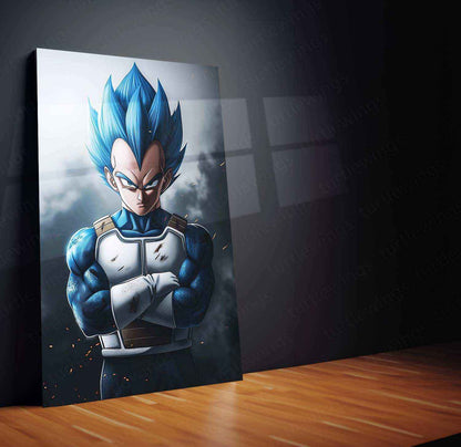 Vegeta Metal Poster – dbz Warrior | Saiyan Prince Wall Art 5 - TURTLEWINGS