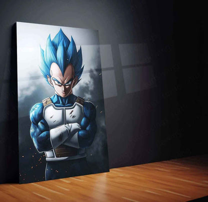 Vegeta Metal Poster – dbz Warrior | Saiyan Prince Wall Art 5 - TURTLEWINGS