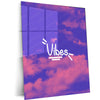 Vibes Art Metal Frame – Aesthetic Typography Wall Poster | Feel-Good Decor for Modern Spaces | Bold Minimalist Design