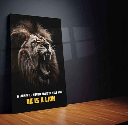 Lion Roar – Front Side Face Photography with Intense Expression - TURTLEWINGS