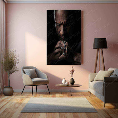 Vin Diesel Metal Poster – Fast & Furious Star | Iconic Action Hero Wall Art - TURTLEWINGS