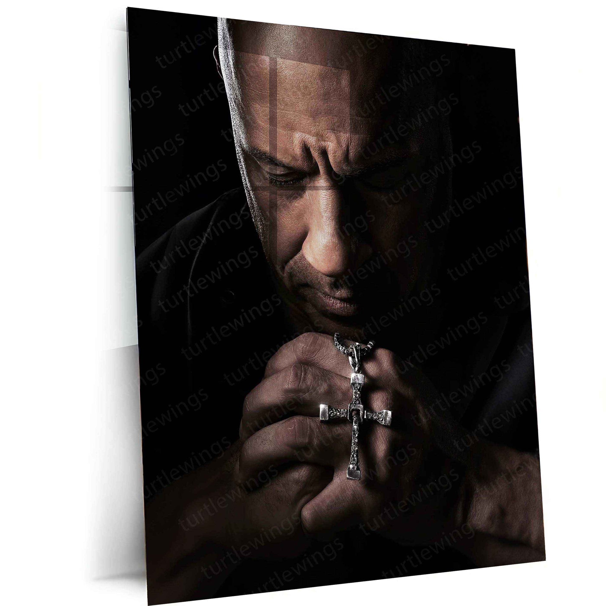 Vin Diesel Metal Poster – Fast & Furious Star | Iconic Action Hero Wall Art - TURTLEWINGS