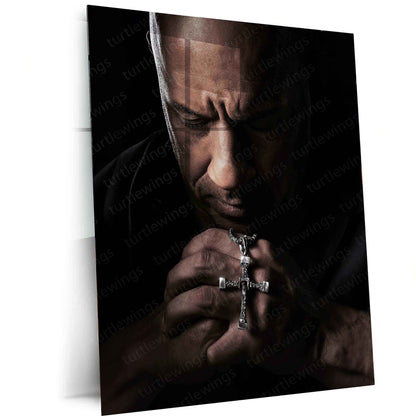 Vin Diesel Metal Poster – Fast & Furious Star | Iconic Action Hero Wall Art - TURTLEWINGS