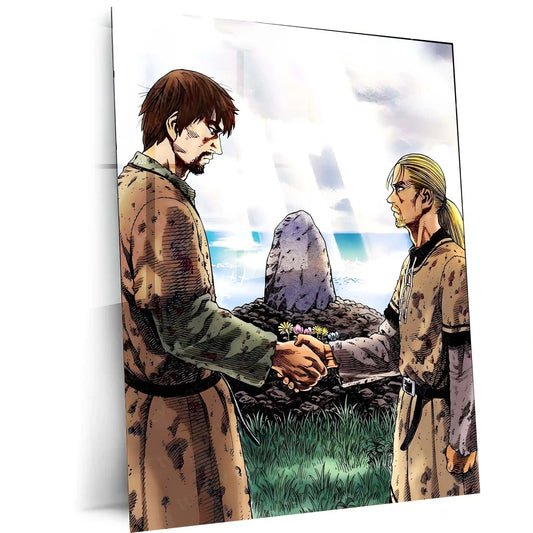 Anime Metal Poster | Vinland Saga – Thorfinn Manga Metal Poster | Viking Anime Wall Frame 01 - TURTLEWINGS