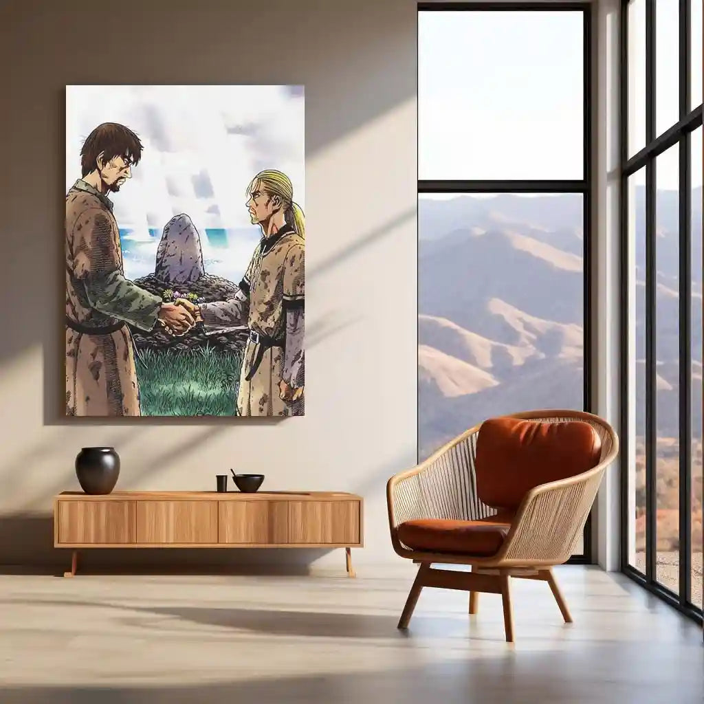 Anime Metal Poster | Vinland Saga – Thorfinn Manga Metal Poster | Viking Anime Wall Frame 01 - TURTLEWINGS