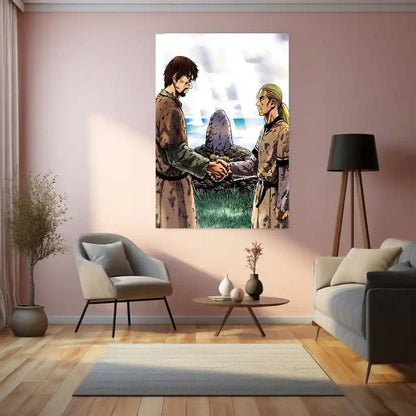Anime Metal Poster | Vinland Saga – Thorfinn Manga Metal Poster | Viking Anime Wall Frame 01 - TURTLEWINGS