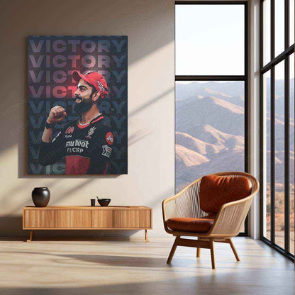Virat Kohli Metal Poster – King Kohli Cricket Legend Wall Art - TURTLEWINGS