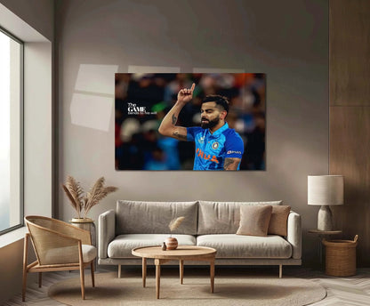 Virat Kohli – The Game Bends to His Will | Cricket Legend Metal Frame Poster - TURTLEWINGS