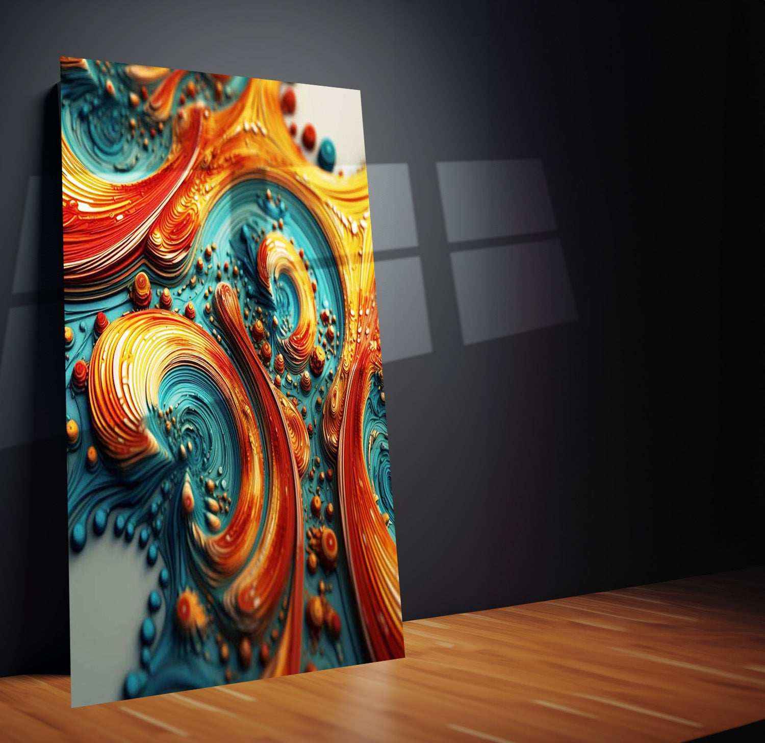 Abstract Art Metal Poster | Modern Wall Decor | Contemporary Aesthetic Artwork - TURTLEWINGS