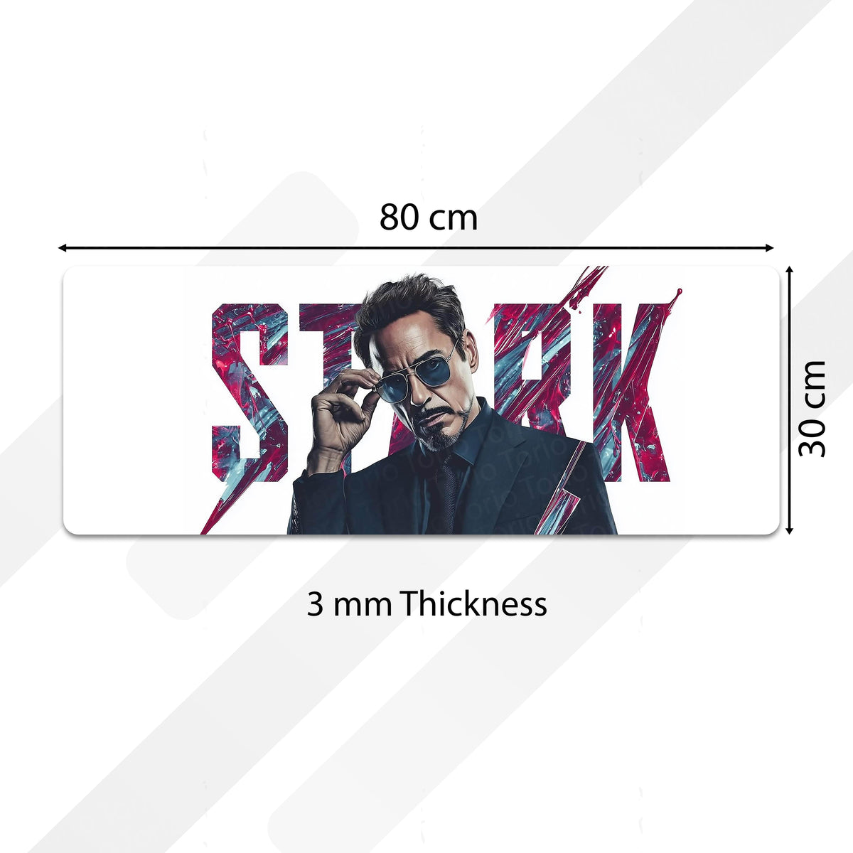 Tony Stark Iron Man Bedside Runner Flat Rug | Marvel Superhero Bedroom Runner Flat Rug for Gaming Room & Modern Decor