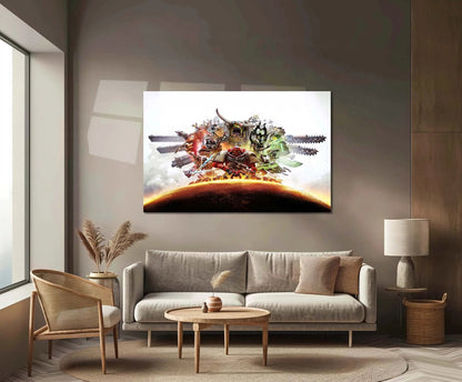 Warhammer – Eternal War | Grimdark Battle Metal Frame | Sci-Fi Warfare Wall Art - TURTLEWINGS