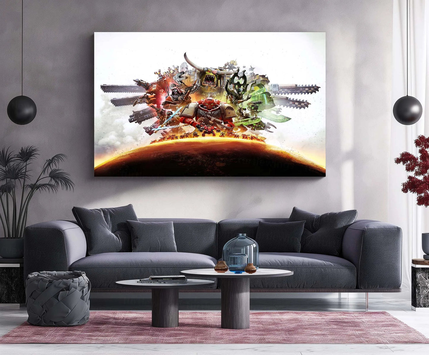 Warhammer – Eternal War | Grimdark Battle Metal Frame | Sci-Fi Warfare Wall Art - TURTLEWINGS