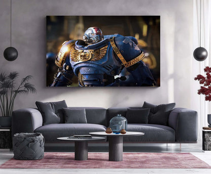 Warhammer – Eternal War | Grimdark Battle Metal Frame | Sci-Fi Warfare Wall Art 01 - TURTLEWINGS