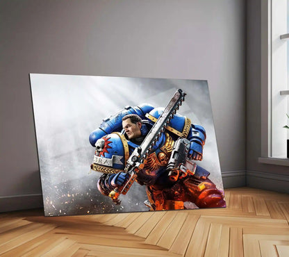 Warhammer – Eternal War | Grimdark Battle Metal Frame | Sci-Fi Warfare Wall Art 02 - TURTLEWINGS