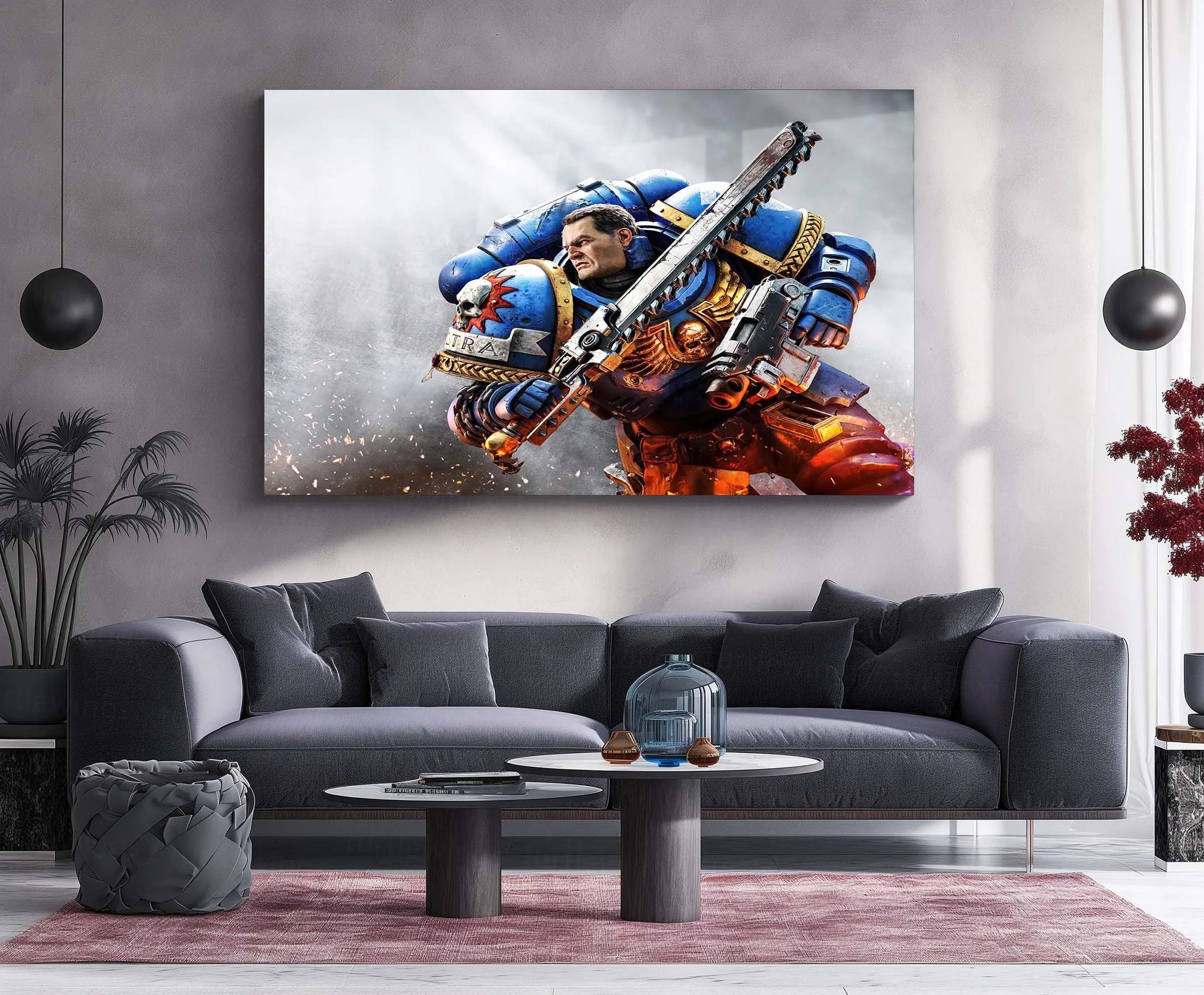 Warhammer – Eternal War | Grimdark Battle Metal Frame | Sci-Fi Warfare Wall Art 02 - TURTLEWINGS